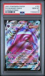PSA 10 | Gengar VMAX | Fusion Strike | 157/264, Ophalen of Verzenden, Nieuw