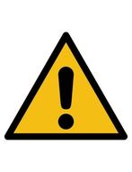 Pictogramsticker Let Op - Sticker van 20 x 20 cm, Verzenden, Nieuw