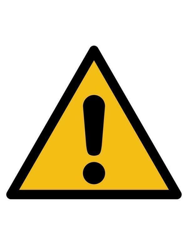 Pictogramsticker Let Op - Sticker van 20 x 20 cm, Diversen, Overige Diversen, Nieuw, Verzenden