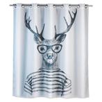 WENKO Douchegordijn Mr. Deer Hoogte 180 cm, Huis en Inrichting, Verzenden, Nieuw