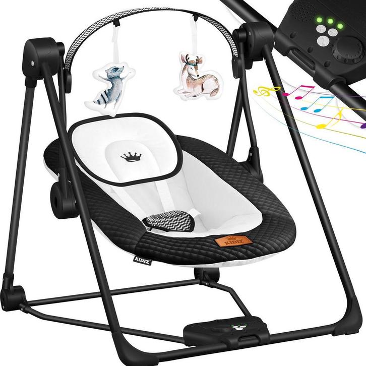 KIDIZ® Baby Swing - Wipstoel - Babyschommel - max 9kg - Zwar, Kinderen en Baby's, Autostoeltjes, Nieuw, Verzenden