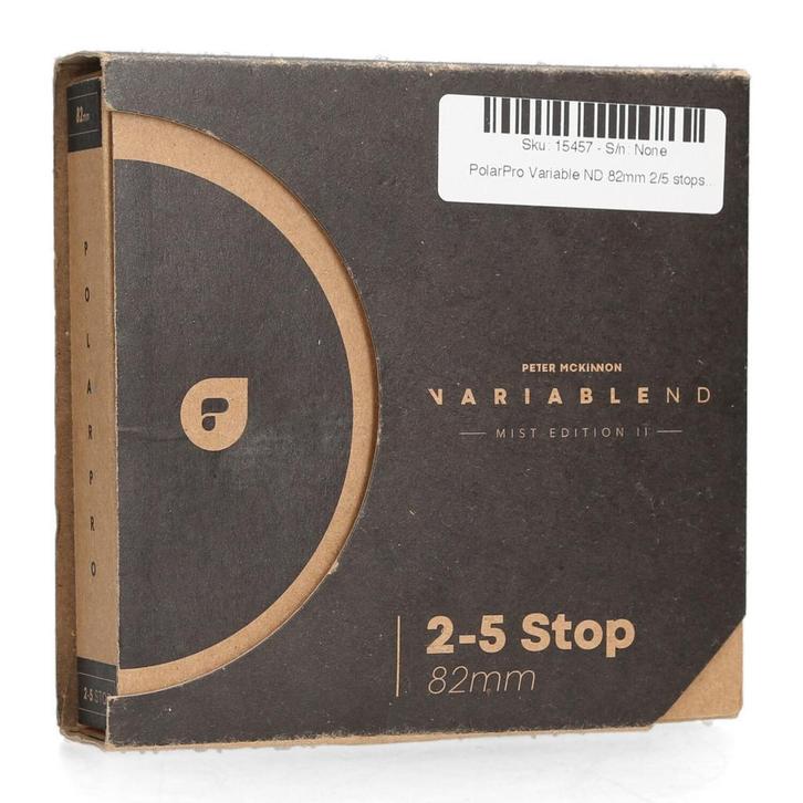 PolarPro Variable ND 82mm 2/5 stops Peter McKinnon Edition, Audio, Tv en Foto, Fotografie | Filters, Zo goed als nieuw, Ophalen of Verzenden