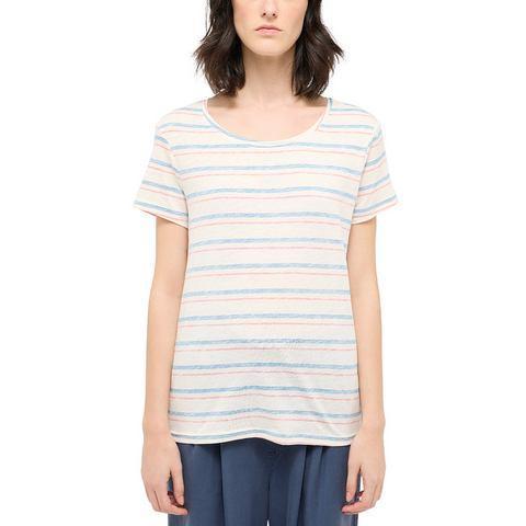 MUSTANG Shirt met print Style Alma in streep-look, Kleding | Dames, T-shirts, Nieuw, Verzenden