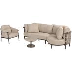 Ezra chaise longue organische loungeset 4 delig keramiek, Ophalen of Verzenden, Nieuw