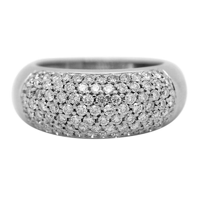 Ring - 18 karaat Witgoud Diamant (Natuurlijk), Sieraden, Tassen en Uiterlijk, Ringen