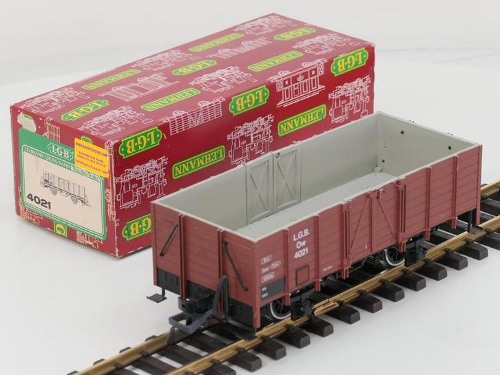 LGB 4021 H Hoge Bakwagen Ow 4021, Metallrader, Kupplix Ku..., Hobby en Vrije tijd, Modeltreinen | Overige schalen, Overige typen