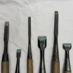 Lot of 6 Vintage Japanese Woodworking Chisels (Nomi) -