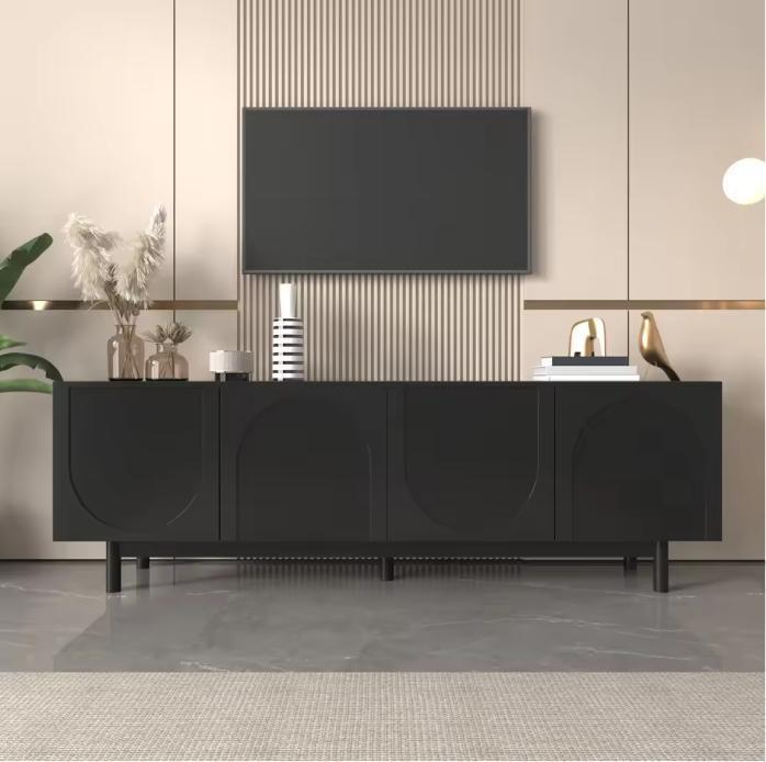 TV-meubel 175 cm – Modern lowboard met deuren en planken, Huis en Inrichting, Kasten | Overige, Nieuw, Verzenden