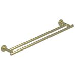 Handdoekrek IVY Dubbel Wandmodel 60 cm Geborsteld Mat Goud, Ophalen of Verzenden, Nieuw, Bad