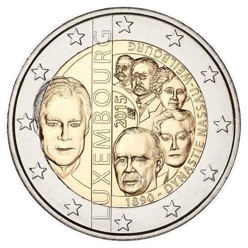 Luxemburg 2 Euro Dynastie 2015 UNC, Postzegels en Munten, Munten | Europa | Euromunten, Verzenden