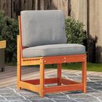 vidaXL Tuinstoel 50,5x55x77 cm massief grenenhout wasbruin, Verzenden, Nieuw