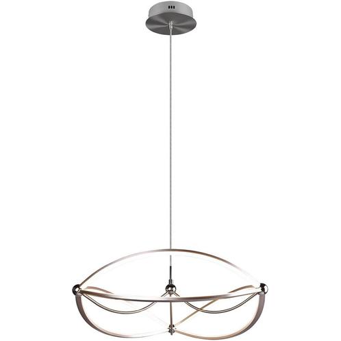 LED Hanglamp - Trion Charis - 42W - Warm Wit 3000K - Dimbaar, Huis en Inrichting, Lampen | Hanglampen, Nieuw, Metaal, Ophalen of Verzenden