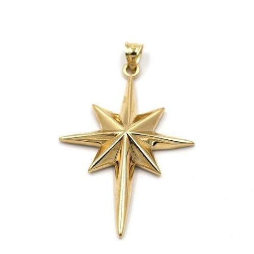 Halsketting - 14 karaat Geel goud - Poolster ketting, Sieraden, Tassen en Uiterlijk, Kettingen