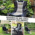 Campingstoel - Visstoel - Vouwstoel - Khaki - Symino, Verzenden, Zo goed als nieuw