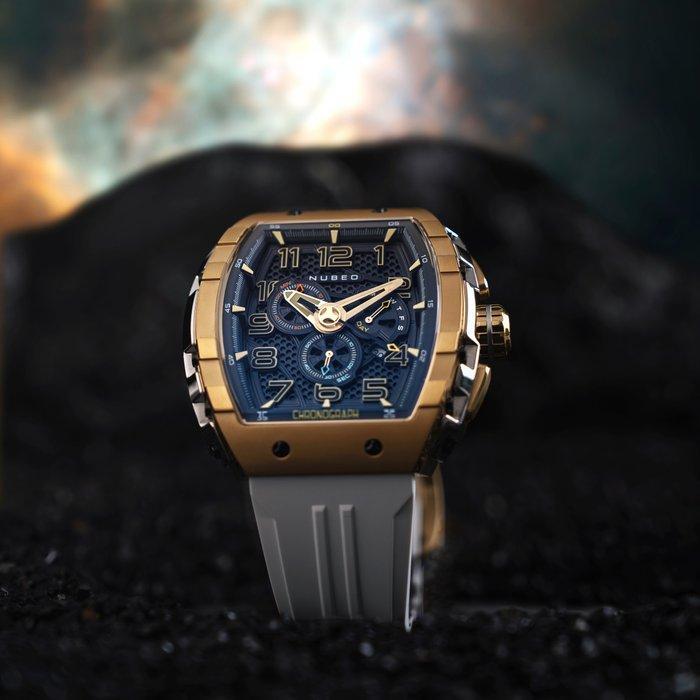 Nubeo - MAGELLAN Spacecraft - NASA - Gold - Chronograph -, Sieraden, Tassen en Uiterlijk, Horloges | Heren