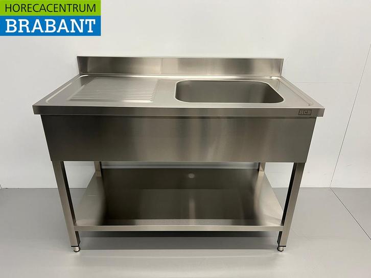 RVS Spoeltafel spoelbak 120 x 60 cm Horeca, Zakelijke goederen, Horeca | Keukenapparatuur, Nieuw in verpakking, Ophalen of Verzenden
