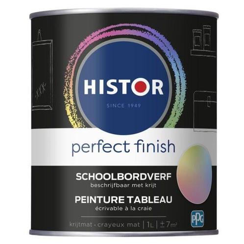 Histor Perfect Finish Schoolbordverf Zwart 1L, Doe-het-zelf en Verbouw, Verf, Beits en Lak, Verf, Zwart, Nieuw, Minder dan 5 liter