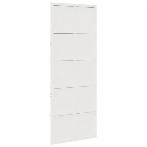 Schuifdeur Wit Grenen 80x208 - Stijlvol & Voordelig - OP=OP!, Doe-het-zelf en Verbouw, Deuren en Horren, Schuifdeur, Nieuw, Hout