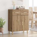 vidaXL Dressoir artisanaal eikenkleurig 34 x 69.5 x 89 cm, Verzenden, Nieuw, Overige houtsoorten, Minder dan 50 cm