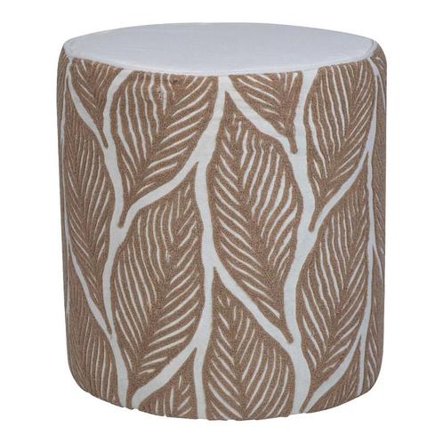 Lilou Poef bladeren roze 40x40x45cm, Huis en Inrichting, Woonaccessoires | Overige, Verzenden