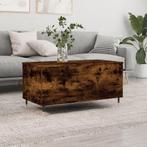 vidaXL Salontafel 90x44,5x45 cm bewerkt hout gerookt, Huis en Inrichting, Tafels | Salontafels, Minder dan 50 cm, 50 tot 100 cm