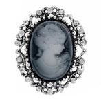 Fako Bijoux - Broche - Retro - Corry-Anne – 30x36mm, Sieraden, Tassen en Uiterlijk, Verzenden, Nieuw