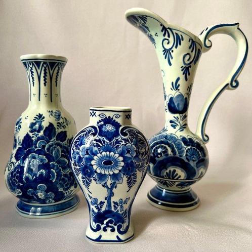 De Porceleyne Fles, Delft, Ram, Plateelbakkerij - Vaas (3) -, Antiek en Kunst, Antiek | Glas en Kristal