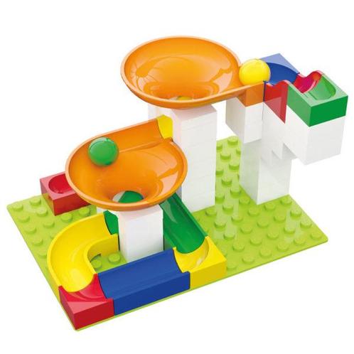 Hubelino knikkerbaan aanvulset met trechters - 44 delig, Kinderen en Baby's, Speelgoed | Duplo en Lego, Nieuw, Verzenden
