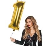 Gouden Cijfer Ballon 1 Jaar 86cm, Verzenden, Nieuw