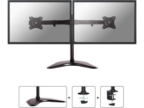Neomounts NM-D335DBLACK monitor stand voor 2 flat screens, Computers en Software, Monitoren, Zo goed als nieuw, Verzenden