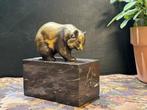 Milo (1910-1978) - Beeld, Panda beer - 15 cm - Brons, Marmer