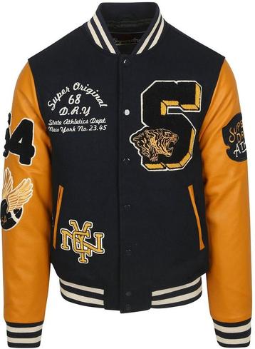 Superdry Varsity Bomber Jas Navy maat XL Heren beschikbaar voor biedingen
