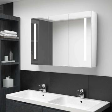 Badkamerkast LED wit - Retourdeal - Spiegelkast 89cm -35% beschikbaar voor biedingen