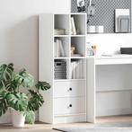 vidaXL Highboard met lade Wit 45.5 x 34 x 127 cm Bewerkt, Minder dan 50 cm, Verzenden, 100 tot 150 cm, Nieuw