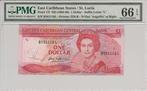 East Caribbean States P 17l 1 Dollar Nd1985-88 Pmg 66 Epq, Postzegels en Munten, Bankbiljetten | Europa | Niet-Eurobiljetten, Verzenden
