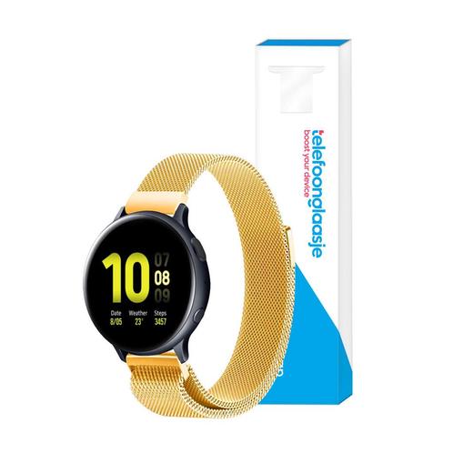 Milanees smartwatch bandje – Goud 20mm - Universeel, Telecommunicatie, Mobiele telefoons | Toebehoren en Onderdelen, Bescherming