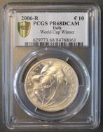 Italien Km 283 10 Euro 2006 Fifa Weltmeister Pcgs Pr68dcam, Verzenden