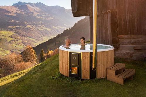Ticra Hot tub | houtgestookt en electrische hottubs showroom, Tuin en Terras, Bubbelbaden en Hottubs, Vast, Nieuw, Afdekzeil, Filter