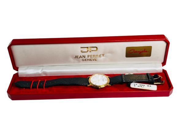 Veiling - Vintage Jean Perret Genève | NOS Full Set | Sapph, Sieraden, Tassen en Uiterlijk, Horloges | Antiek