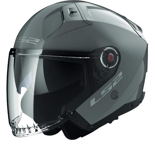 LS2 OF603 Infinity II Solid Nardo Grijs 06 Jet Helm, Motoren, Kleding | Motorhelmen, Jethelm, Heren, XXL, Nieuw met kaartje, Overige merken