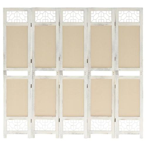 vidaXL Kamerscherm met 5 panelen 175x165 cm stof, Huis en Inrichting, Woonaccessoires | Kamerschermen, Nieuw, Verzenden