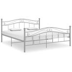 vidaXL Bedframe metaal grijs 160x200 cm, Verzenden, 200 cm, Metaal, Grijs