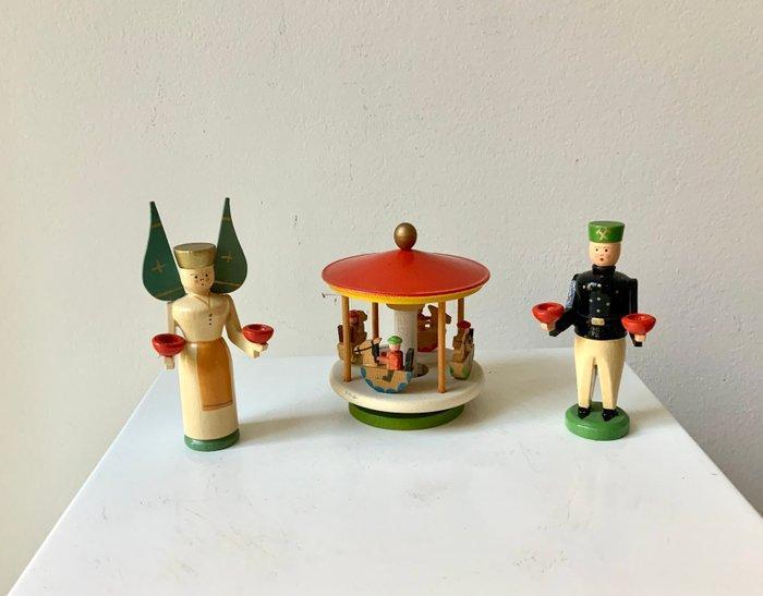 Kerstbeeldje Otto Reichert Leipzig (3) - Lichterengel &, Diversen, Kerst