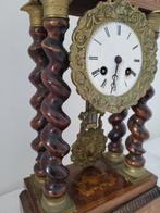 Klok - Hout, Messing - 1850-1900, Antiek en Kunst, Antiek | Klokken