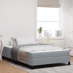 vidaXL Boxspring bed met matras Lichtgrijs 120 x 200 cm Stof, Huis en Inrichting, Verzenden, Nieuw, Stof