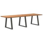 vidaXL Eettafel rechthoekig 280x90x74 cm massief eikenhout, Huis en Inrichting, Tafels | Eettafels, Verzenden, Nieuw