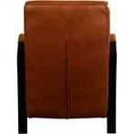 Leren fauteuil Glory - Granada Savannah (cognac), Huis en Inrichting, Fauteuils, Nieuw, 50 tot 75 cm, Leer, 75 tot 100 cm