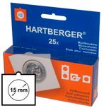 Hartberger Munthouders 15 mm (25x) zelfklevend, Postzegels en Munten, Munten en Bankbiljetten | Toebehoren, Ophalen of Verzenden