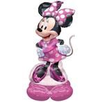 Helium Ballon Minnie Mouse Standaard Leeg 1,22m, Verzenden, Nieuw