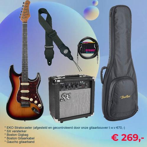 Elektrische Gitaarset afgesteld door Gitaarbouwer, Muziek en Instrumenten, Snaarinstrumenten | Gitaren | Elektrisch, Solid body